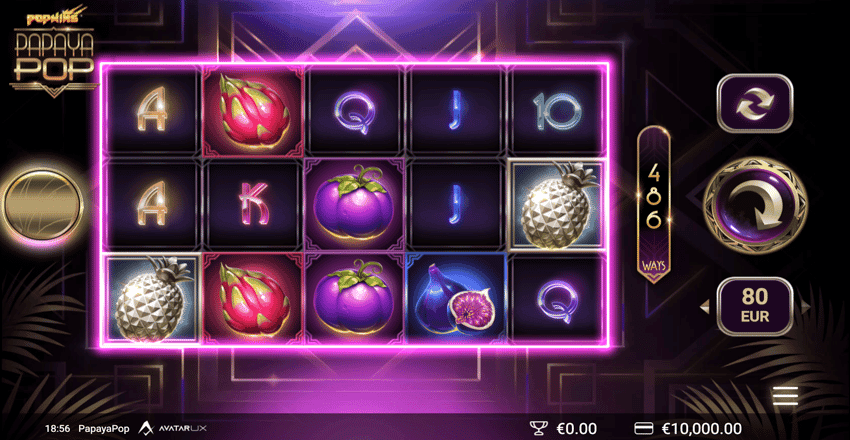 PapayaPop slot game