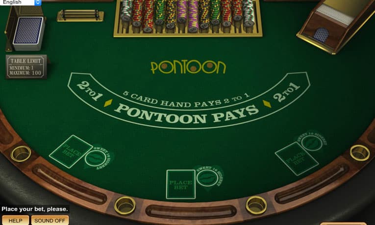 pontoon demo game