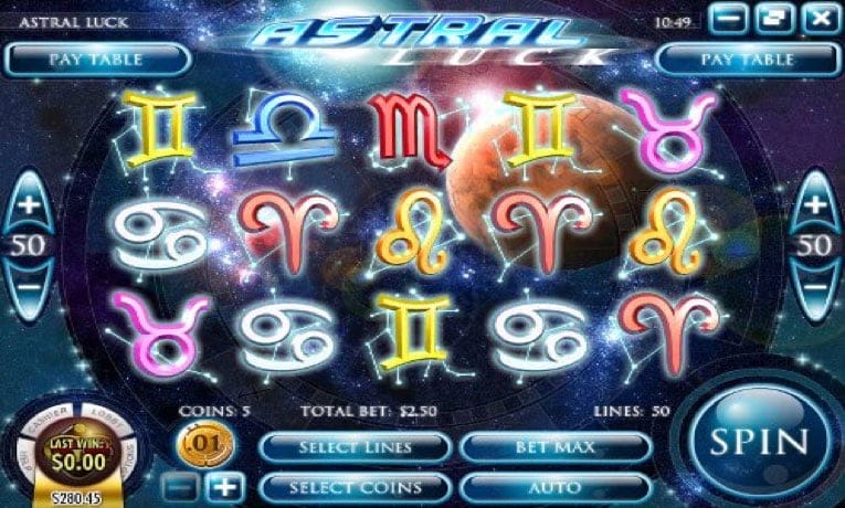 Astral Luck slot machine demo