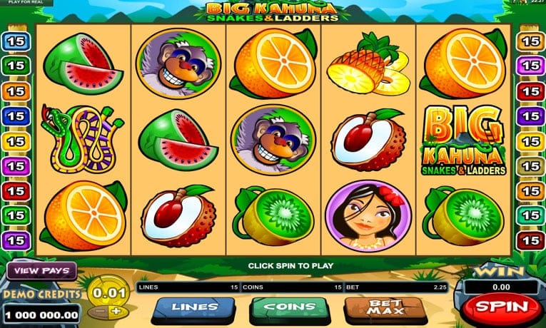 Big Kahuna Snakes and Ladders slot demo