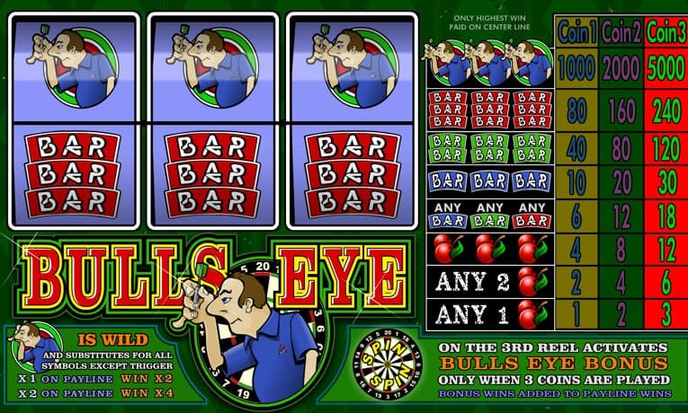 Bulls Eye slot demo