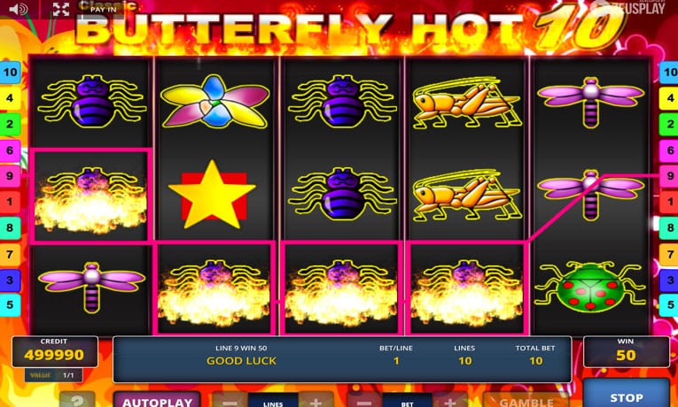 Butterfly Hot 10 slot demo