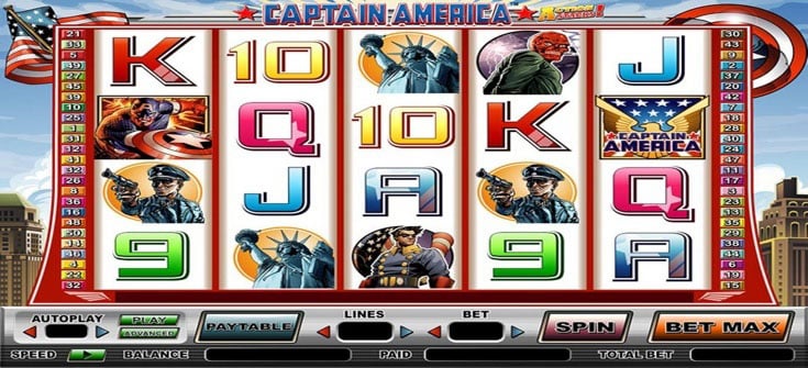 Captain America slot machine demo