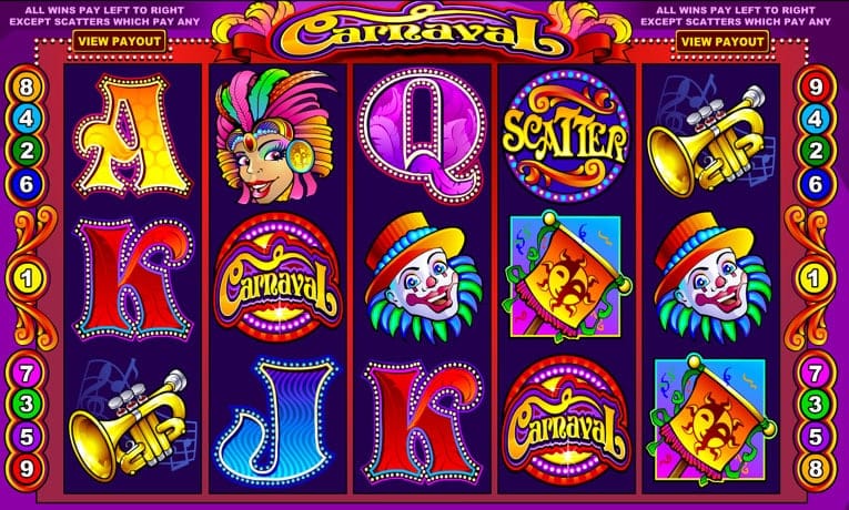 Demo des Video-Spielautomaten Carnaval