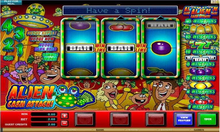 Alien Cash Attack slot demo
