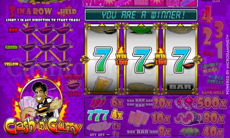 Cash N Curry slot demo