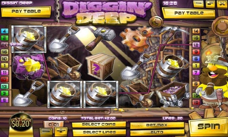 Diggin' Deep slot machine demo