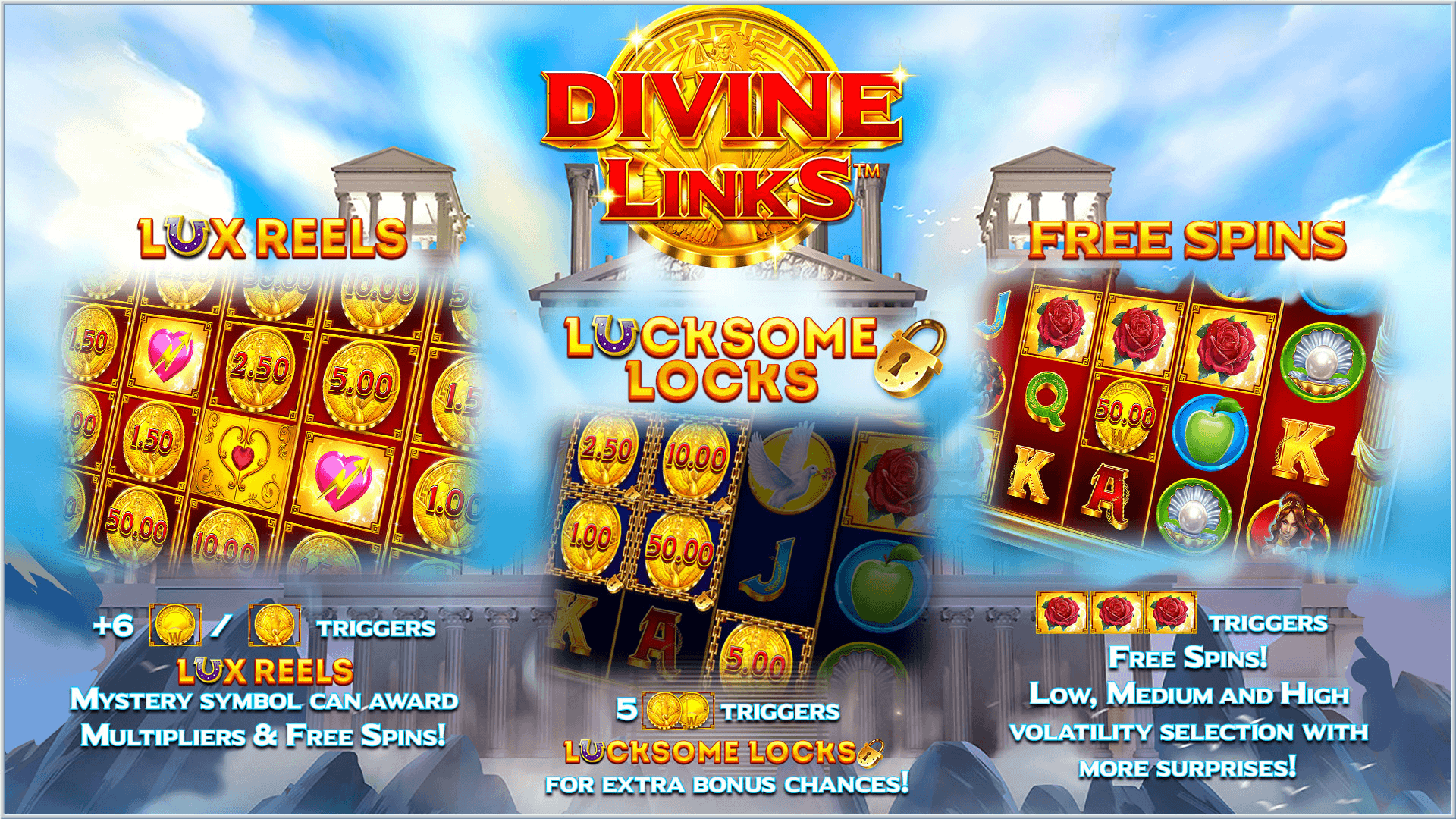 divine links slot features