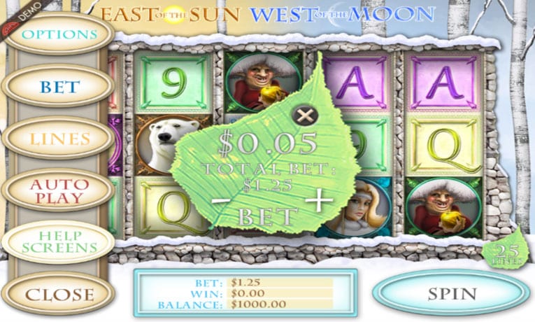 East of the Sun – West of the Moon demo slots