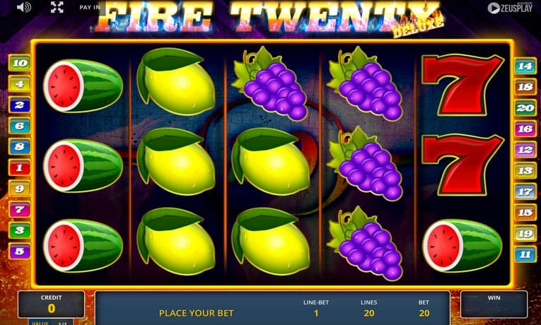Fire Twenty Deluxe slot demo
