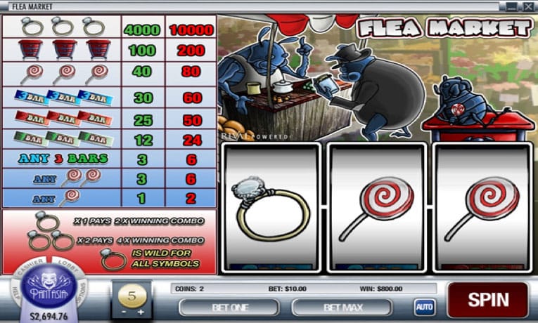 Flea Market slot machine demo