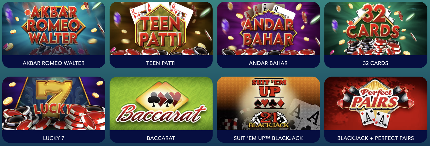 Heap O Wins casino card games
