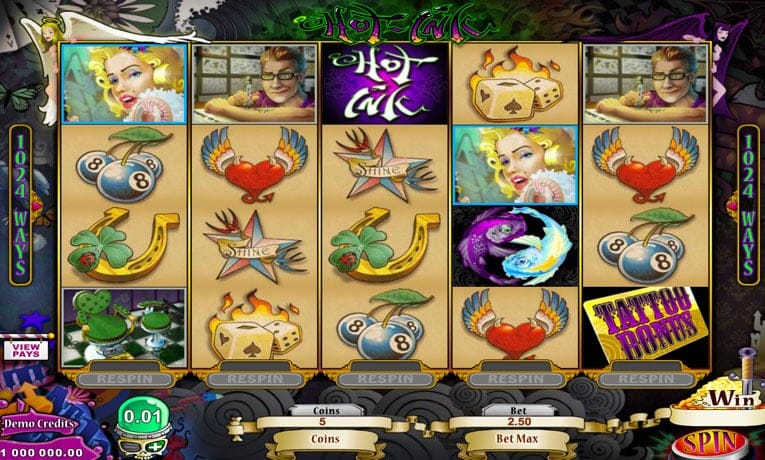 Hot Ink slot demo