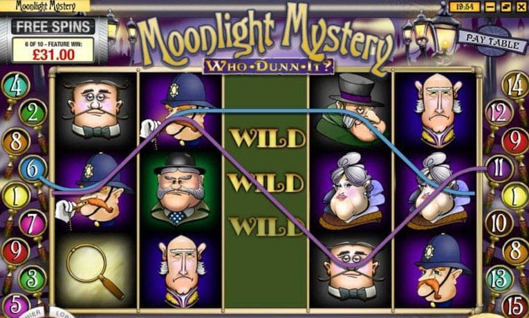 Moonlight Mystery video slot machine