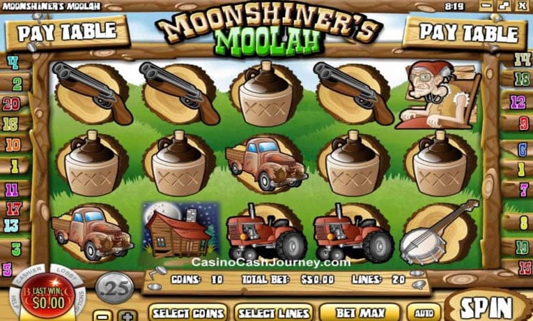Moonshiner's Moolah video slot demo