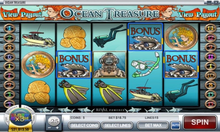 Ocean Treasure slot machine demo