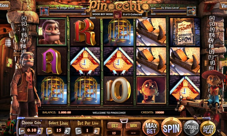 Pinocchio demo slots