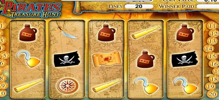 Pirates Treasure Hunt slot machine demo
