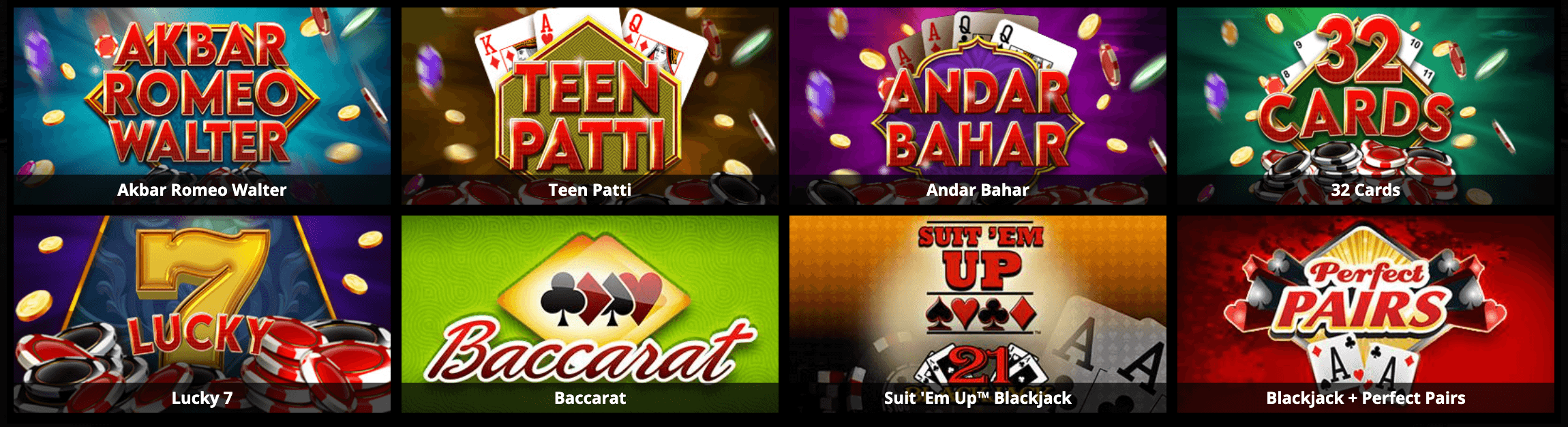 Raging Bull table games