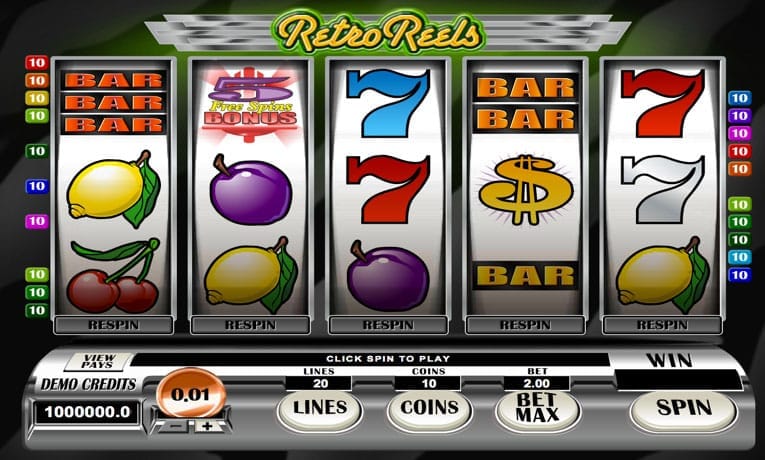 Retro Reels video slot machine demo