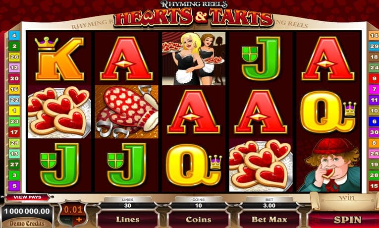 Rhyming Reels Hearts & Tarts slot demo