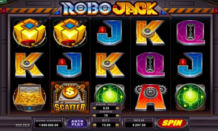 Robojack video slot demo