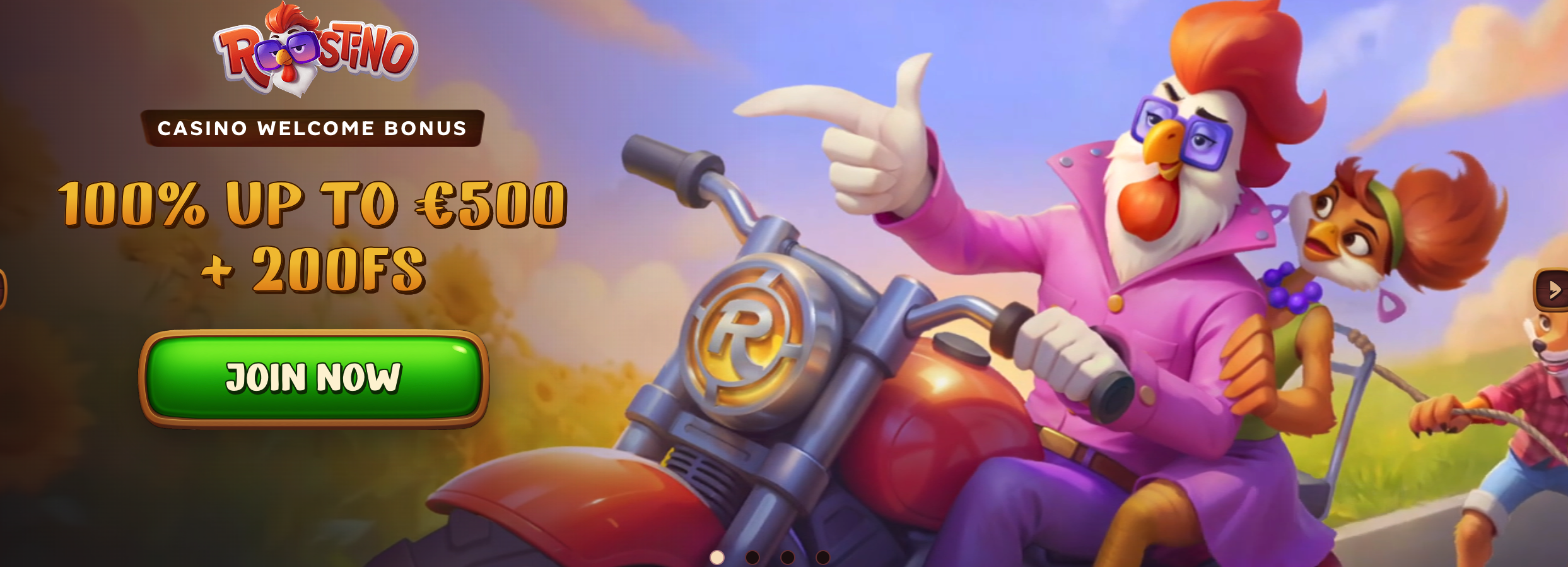 Bono de bienvenida de Roostino