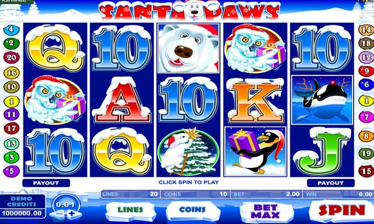 Santa Paws slot demo