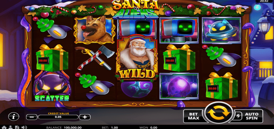 Santa vs Aliens slot game