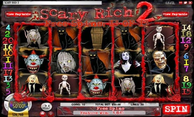 Scary Rich 2 slot machine demo