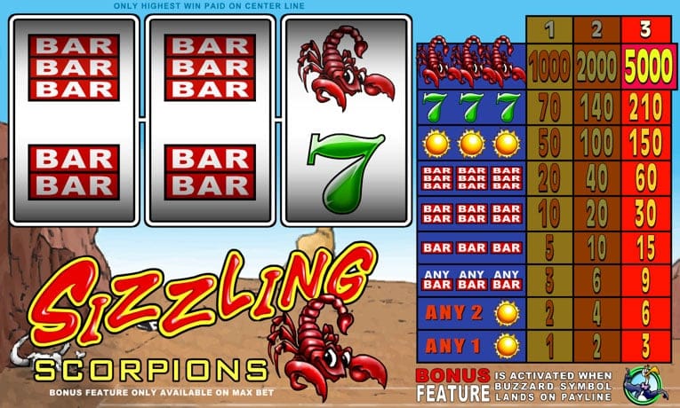 Sizzling Scorpions slot demo