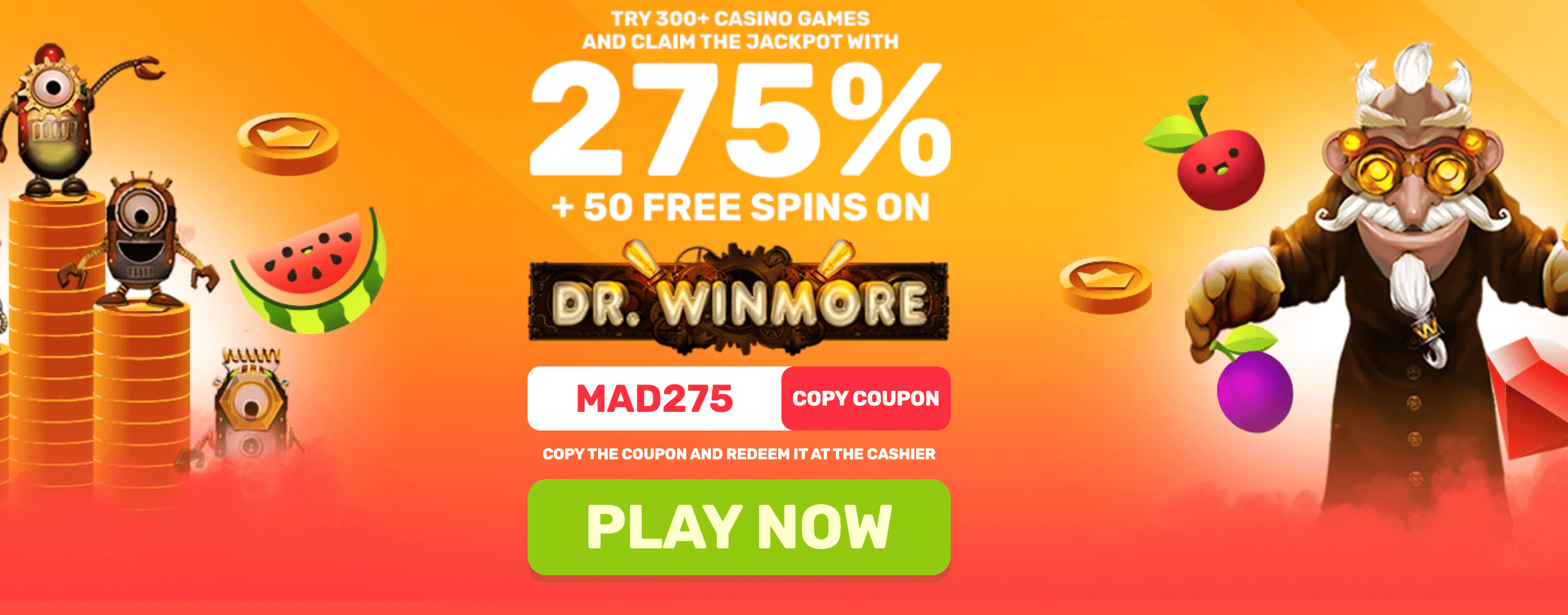 Slot Madness signup bonus