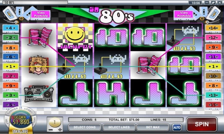 So 80’s slot machine demo