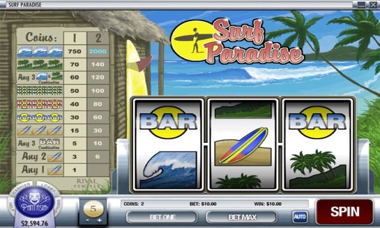 Surf Paradise slot machine demo