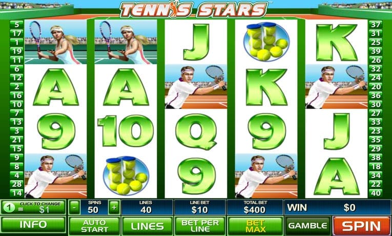 Tennis Stars slot online demo