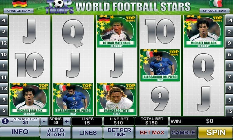 Top Trumps World Football Stars slot online demo