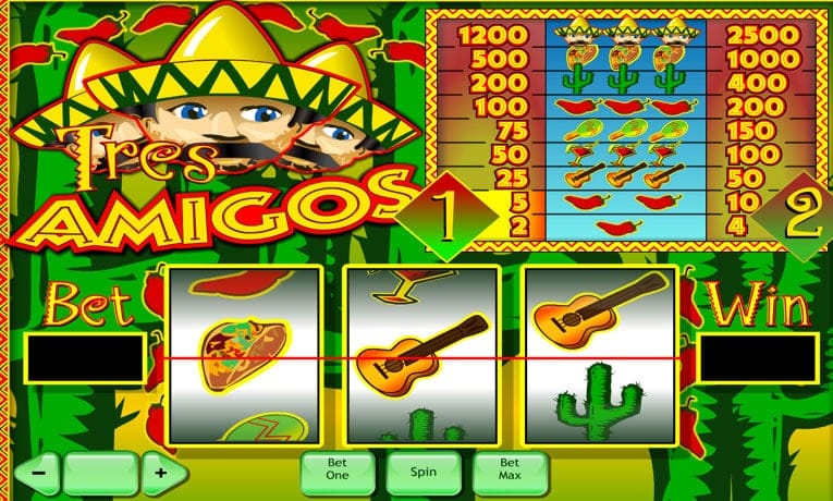 Tres Amigos slot online demo