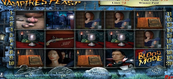 Vampires Feast slot machine demo