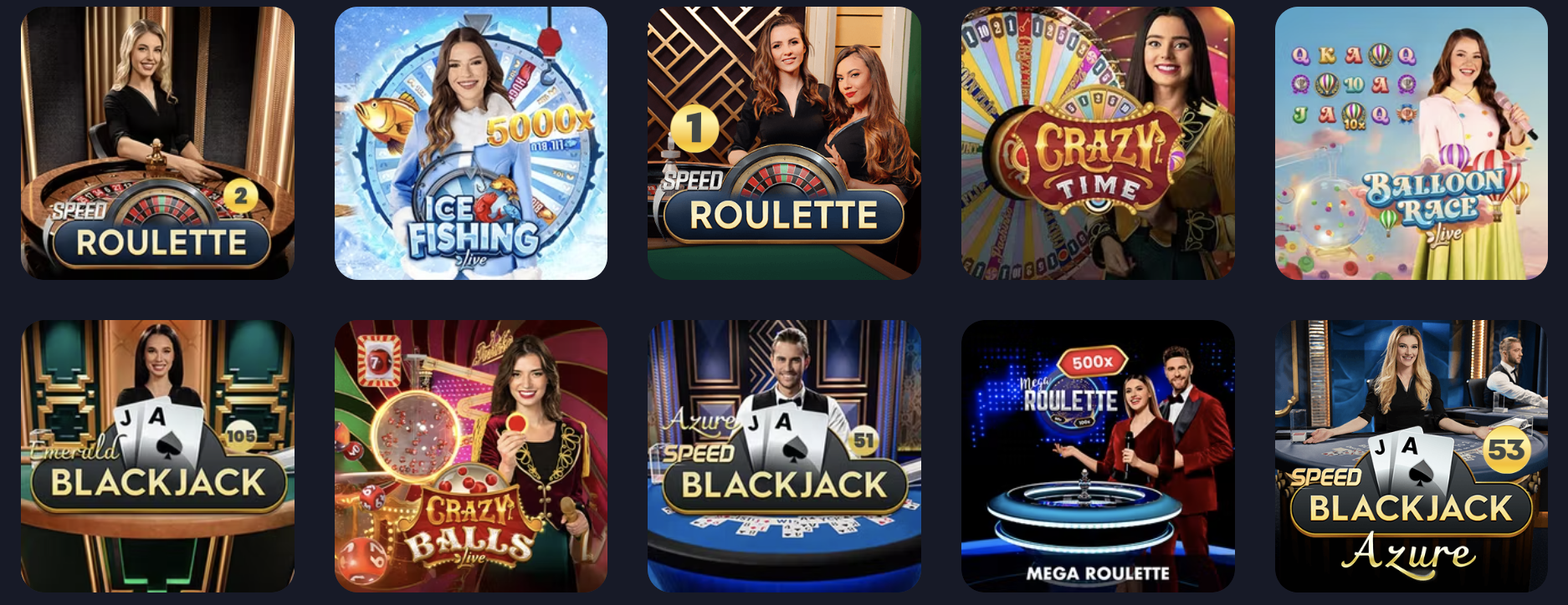 Vox Casino live games