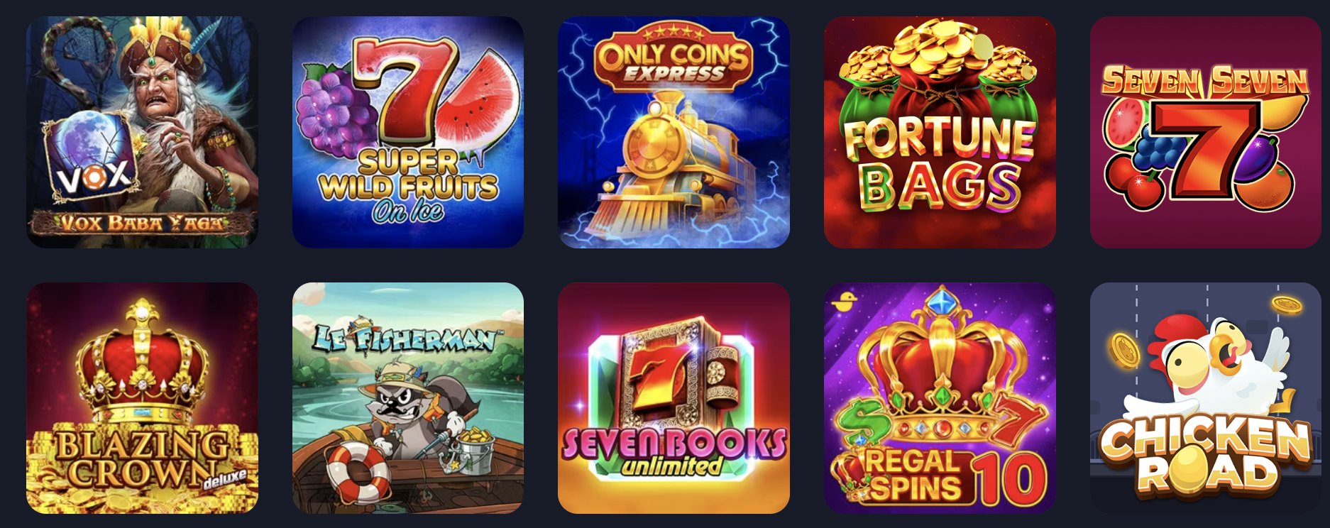 Vox Casino slots games
