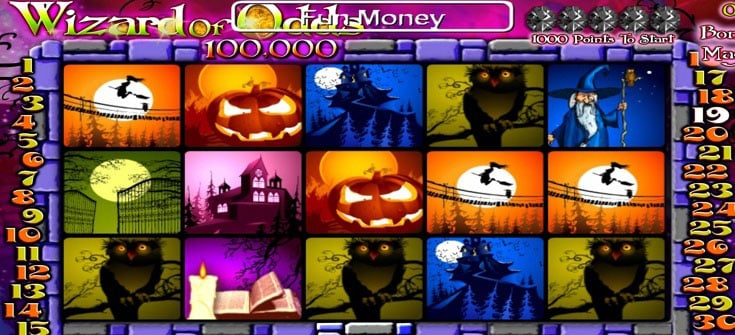 Wizard of Odds slot machine demo
