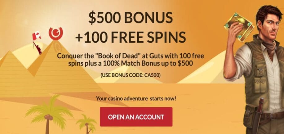 100 free spins - guts casino