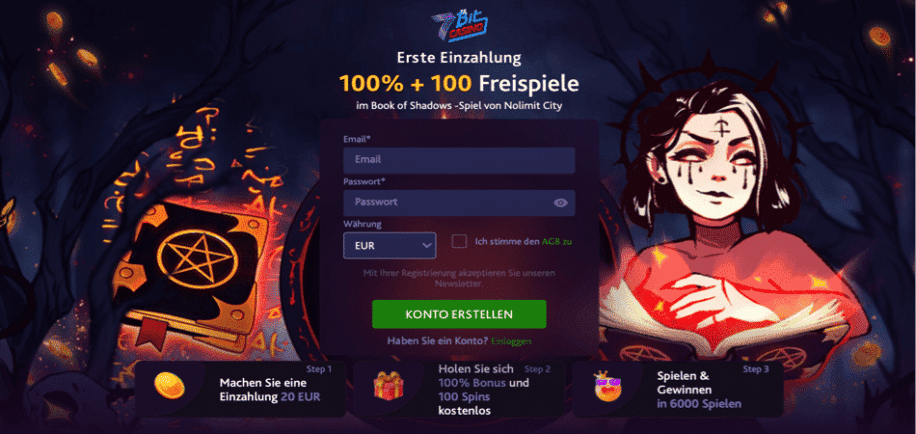100 free spins german offer - 7bit casino