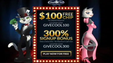$100 no deposit bonus in cool cat casino