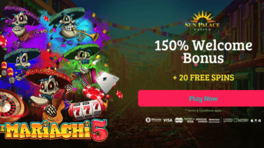 20 free spins on the mariachi 5 at sun palace