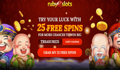 25 free spins offer for plentiful treasure slot machine