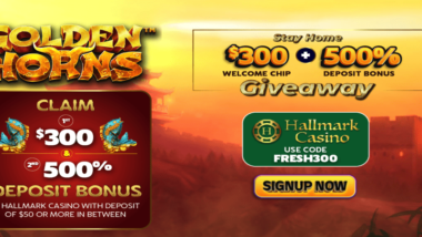 $300 free chip giveaway at hallmark casino