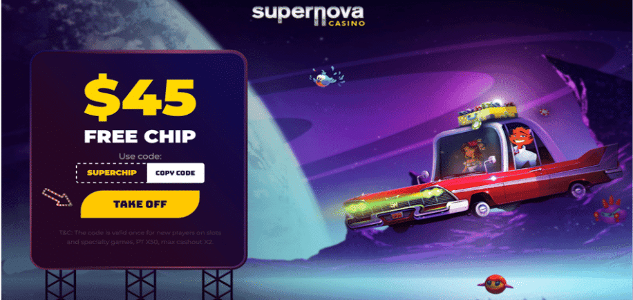 $45 free chip bonus code