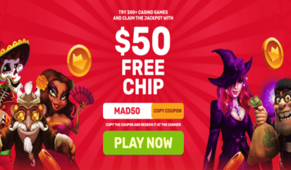 $50 free chip bonus code - slot madness