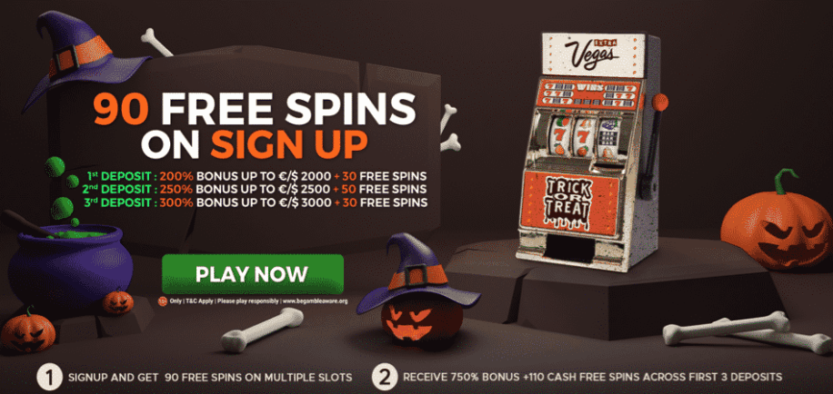90 free spins halloween bonus